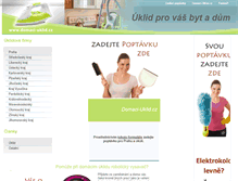 Tablet Screenshot of domaci-uklid.cz